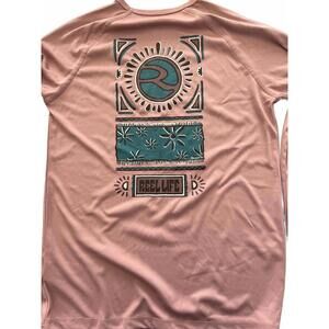 Reel Life Women's Pink Long Sleeve Activewear Shirt Size S/C